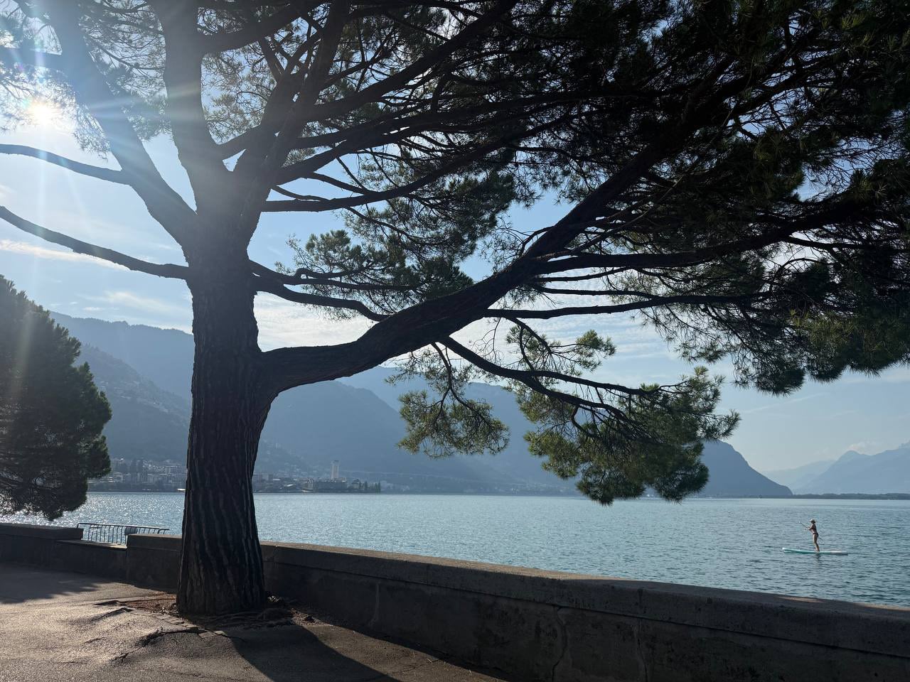 Montreux - La vue devant le studio